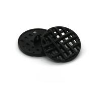 Boutons vintage pour manteau, Metal Shank Buttons Multicolor 18-25mm Pack Of 15(15pcs Black,36L=23.0MM)