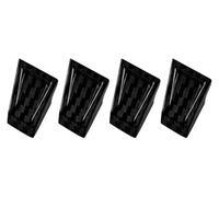 Boutons vitres voiture Pour Suzuki Pour Jimny 2019-2022 Bouton De Lève-vitre ABS Cache Décoratif Étendu Autocollants Accessoires Intérieurs Moulures Argentées(Carbon Fiber Black)