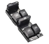 Boutons vitres voiture Pour VW Pour Bora Pour Jetta Pour Golf MK4 Pour Passat B5 Interrupteurs À Bouton-poussoir Rouge 9 Broches 3BD959857 Noir 3 De Commande Vitre Voiture(Black 3)