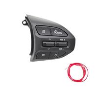 Boutons Volant Pour Kia Pour RIO Pour K2 Pour Picanto 2017 2018 Pour Ligne X Volume Téléphone Interrupteur Régulateur Vitesse À Distance RH Boutons Interrupteur Commande Volant(K2-B-Red line)