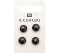 Boutons yeux Amigurumi grand modèle D.11 mm X 4 Ricorumi - Rico Design(...) - Noir Noir G