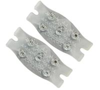 Bouts De Glace Pour Chaussures,Ensemble Invisible Léger 2 Pièces pour Randonnée,Prises De Chaussures De Glace Haute - Pour Hommes Femmes Randonnée Trekking Activités De Plein Air Froid Intense