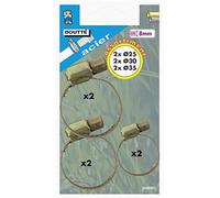 Boutté 0868001 KIT 6CS GM Assortiment de 6 Colliers de serrage acier largeur 8 mm