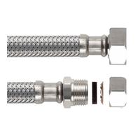 Boutté 1122867 FJ1215 Flexible sanitaire instantané femelle 15 x 21 tube ø 12 longueur 300 mm DN8