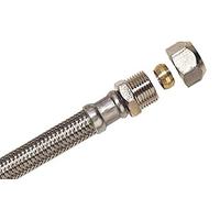 Boutté 1180973 FB1417 Flexible sanitaire femelle 12 x 17 bicone tube ø 14 longueur 300 mm DN8