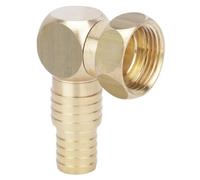 Boutté 2100932 RTC19 Raccord tournant dévidoir coudé femelle 20x27 tuyau ø15/19 Or