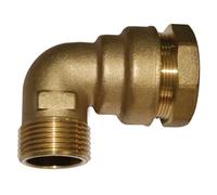 Boutté 2135248 SECM32 Coude laiton pour tuyau polyéthylène mâle 26 x 34 tuyau ø 32