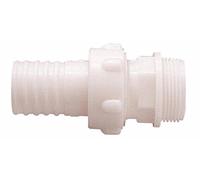 Boutté 2151910 RTP30 Embout polyamide droit sortie de pompe 33 x 42 pour tuyau ø 30 Blanc