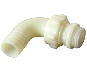Boutté 2151934 RCP25 Embout polyamide coudé sortie de pompe 26 x 34 pour tuyau ø 25 Blanc