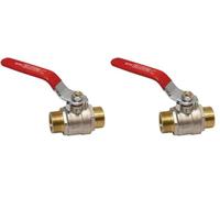 Boutté 2159350 BM20 Vanne 1/4 tour manette mâle 20 x 27 ACS PN40 (Lot de 2)