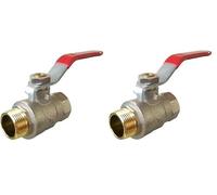 Boutté 2159640 BMF15 Vanne 1/4 tour manette mâle/femelle 15 x 21 ACS PN40 (Lot de 2)