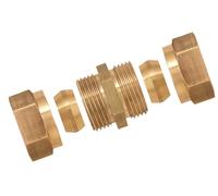 Boutté 3117045 Raccord bicône laiton égal Tube Ø16