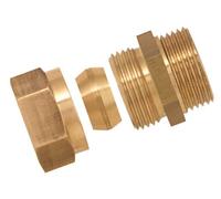 Boutté 3117229 Raccord bicône laiton mâle 15x21 Tube Ø12