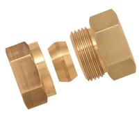 Boutté 3117373 Raccord bicône laiton femelle 12x17 Tube Ø12