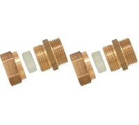 Boutté 3117885 Raccord laiton bague bicône delrin mâle 12x17 Tube Ø12 (Lot de 2)