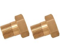 Boutté 3136558 ER26 Raccord compteur laiton femelle 26 x 34 mâle 20 x 27 écrou mobile (Lot de 2)