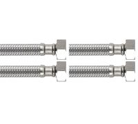 Boutté 3146182 F515 Flexible sanitaire femelle 15 x 21 longueur 500 mm DN8 (Lot de 2)