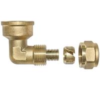 Boutté 3153562 PRCF2015 Coude laiton femelle 15 x 21 pour tube polyéthylène réticulé ø 20