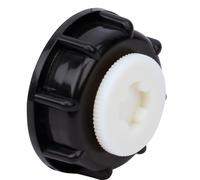 BOUTTE - Adaptateur Plastique Noir Ø60 pour cuve IBC 1000L (F.20x27 + M.20x27 (Bouchon))