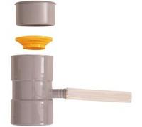Boutté CGG DN ø 80-100 Collecteur de gouttière Gris Compatible Ø80 & 100, Small