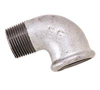 Boutté - Coude fer galvanisé mâle/femelle 26x34 - Raccord acier pour installation durable