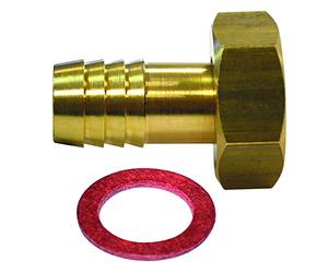 Boutté EA638 cannelé Embout laiton femelle 12x17 tuyau ø6