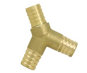 Boutté - Jonction Y laiton cannelée tuyau Ø25 - Répartition double du débit d’eau