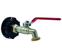 BOUTTE Adaptateur en plastique - Cuve 1000 L - Ø60 - Robinet laiton 1/4t 20x2