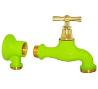 BOUTTE Kit Robinet de Jardin et Applique, Vert anis