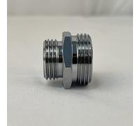 Boutté Mamelon laiton réduit double mâle 20x27-15x21 Chrome 19MC