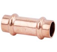 BOUTTÉ - Manchon égal à sertir pour tube cuivre, raccord plomberie et chauffage, montage rapide et étanchéité fiable (Ø14)