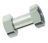 Boutté - Manchon laiton 2 écrous tournants femelle 20x27 Chrome - Raccord démontable décoratif