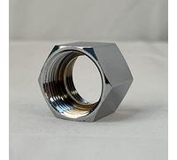 Boutté - Manchon laiton égal à butée femelle 15x21 Chrome - Raccord de prolongation décoratif