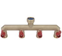 Boutté Nez de Robinet Droit sélecteur 4 Sorties 20x27 2100185 NR204