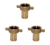 Boutté - Nez de robinet femelle 20x27 pour tuyau Ø15 - Avec joint imperdable Or (Lot de 3)