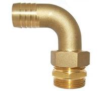 Boutté Embout coudé laiton 26 x 34 sortie de pompe pour tuyau ø25 mm
