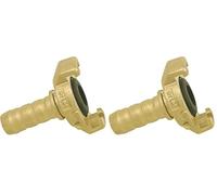 Boutté - Raccord Express laiton pour tuyau Ø12 - Connexion rapide et étanche (Lot de 2)