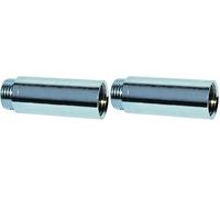 Boutté - Rallonge de robinet Chrome 20x27 longueur 50 mm - Extension de filetage (Lot de 2)