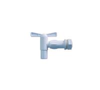 Robinet de cuve plastique 1/4 tour puisage Blanc
