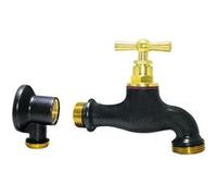 Boutté Kit Robinet de jardin et applique, Teck