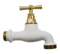 Boutté WHITE Robinet Laiton de Couleur-Entrée 15 x 21 Nez 20 x 27 Blanc