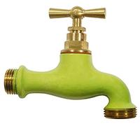 Boutté - Robinet laiton anis vert - Entrée 15x21 (1/2") Nez 20x27 - Raccord standard arrosage - Finition décorative