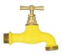 Boutté Jaune Robinet Laiton de Couleur-Entrée 15 x 21 Nez 20 x 27