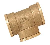 Boutté - Té laiton femelle 15x21 - Raccord en T pour dérivation plomberie