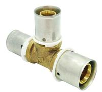 Raccord PER à sertir - Té réduit - Diamètre tubes 16-12-16 mm BOUTTÉ