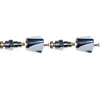 BOUTTE Tête de robinet avec croisillon hauteur 16 à 32 mm 19 x 150 Chrome (Lot de 2)