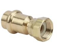 BOUTTÉ - Union femelle à écrou mobile à sertir pour tube cuivre, cuivre haute qualité, plomberie et chauffage, montage rapide et étanchéité fiable (Ø14 F.15x21)