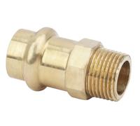 BOUTTÉ - Union mâle à sertir pour tube cuivre, laiton haute qualité, plomberie et chauffage, étanchéité parfaite et montage rapide (Ø14 M.12x17)