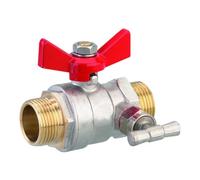 BOUTTE - Vanne 1/4 tour manette papillon avec purge ACS (MM20X27)