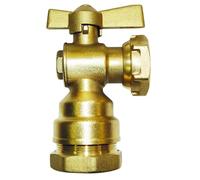 Boutté - Vanne laiton équerre F20x27 D25 - Robinet d’arrêt pour installation plomberie